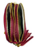 ORE10 Leder-Umhängetasche "Bristol" in Rot - (B)23 x (H)6 x (T)9 cm