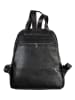 Florence Bags Leder-Rucksack "Lacona" in Schwarz - (B)34 x (H)28 x (T)16 cm