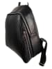 Florence Bags Leder-Rucksack "Lacona" in Schwarz - (B)34 x (H)28 x (T)16 cm