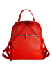 Florence Bags Skórzany plecak "Lacona" w kolorze czerwonym - 34 x 28 x 16 cm