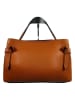 Florence Bags Leder-Henkeltasche "Capoliveri" in Hellbraun - (B)33 x (H)20 x (T)13 cm