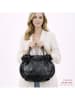 Florence Bags Leder-Henkeltasche "Chiessi" in Schwarz - (B)40 x (H)30 x (T)15 cm
