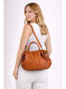 Florence Bags Leren handtas "Chiessi" lichtbruin - (B)40 x (H)30 x (D)15 cm
