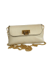 Florence Bags Leder-Umhängetasche in Beige - (B)22 x (H)13 x (T)3 cm