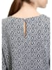 CARTOON Bluse in Weiß/ Dunkelblau