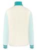 KARI TRAA Fleecejacke "Rothe" in Türkis/ Creme