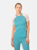 KARI TRAA Trainingsshirt "Alma" in Türkis/ Rosa