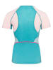 KARI TRAA Trainingsshirt "Alma" in Türkis/ Rosa