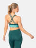 KARI TRAA Sport-BH "Sofia" in Grün/ Türkis