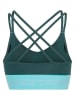 KARI TRAA Sport-BH "Sofia" in Grün/ Türkis
