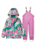 Helly Hansen 2tlg. Regenoutfit "Bergen 2.0" in Pink/ Grün