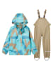 Helly Hansen 2tlg. Regenoutfit "Bergen 2.0" in Hellblau/ Beige