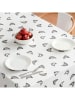 Mint Rugs Tischdecke "Gallinas"  in Weiß/ Grau