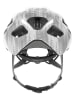ABUS Fietshelm "Macator" zilverkleurig/wit