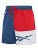 Reebok Badeshorts "Roscoe" in Dunkelblau/ Rot/ Weiß