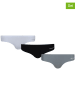 Reebok 3er-Set: Slips in Schwarz/ Weiß/ Grau