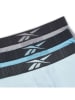Reebok Bokserki (3 pary) "Hegarty" w kolorze błękitno-szarym