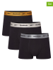 Reebok 3er-Set: Boxershorts "Hirst" in Schwarz