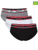 Reebok 3er-Set: Slips "Chase" in Schwarz/ Weiß/ Hellgrau