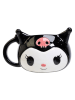 Sanrio 2-delige set: kop en sokken "Kuromi" wit/zwart