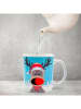 Thumbs Up Tasse mit Farbwechsel "Reindeer" in Hellblau/ Rot