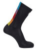 SALOMON Hardloopsokken "Pulse Race Flag Crew" zwart/meerkleurig