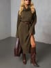 LA Angels Strickkleid in Khaki