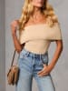 LA Angels Strickbluse in Beige