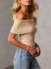LA Angels Strickbluse in Beige