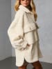 LA Angels Fleecejacke in Creme