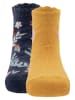 ewers 2er-Set: Socken in Gelb/ Dunkelblau