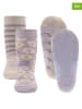 ewers 2er-Set: ABS-Socken in Beige/ Lila