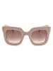 Carolina Herrera Damen-Sonnenbrille in Beige