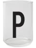 Design Letters Glas transparant/zwart - 350 ml