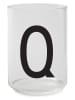 Design Letters Glas transparant/zwart - 350 ml