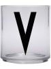 Design Letters Beker "V" transparant - 220 ml