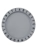 Design Letters Ontbijtbord "Eat & Learn" grijs - Ø 20 cm