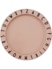 Design Letters Teller "Eat & Learn" in Rosa - Ø 20 cm