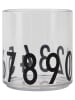 Design Letters Trinkbecher in Transparent/ Schwarz - 220 ml