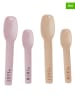 Design Letters 4-delige set: lepels "Mini Favourite" lichtroze/beige