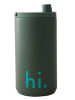 Design Letters Kubek termiczny "Hi" w kolorze zielonym - 350 ml