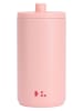 Design Letters Kubek termiczny w kolorze jasnoróżowym - 350 ml
