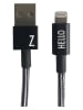Design Letters Lightning-Ladekabel in Schwarz - (L)100 cm