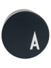 Design Letters Ladestecker "My Charger - A" in Schwarz - Ø 4,5 cm