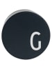 Design Letters Ladestecker "My Charger - G" in Schwarz - Ø 4,5 cm