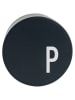 Design Letters Laadstekker "My Charger - P" zwart - Ø 4,5 cm