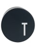 Design Letters Laadstekker "My Charger - T" zwart - Ø 4,5 cm