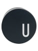 Design Letters Wtyczka ładowania "My Charger - U" w kolorze czarnym - Ø 4,5 cm