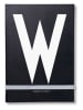 Design Letters Notizbuch in Schwarz/ Weiß