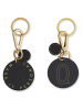 Design Letters Schlüsselanhänger "Q" in Schwarz/ Gold
